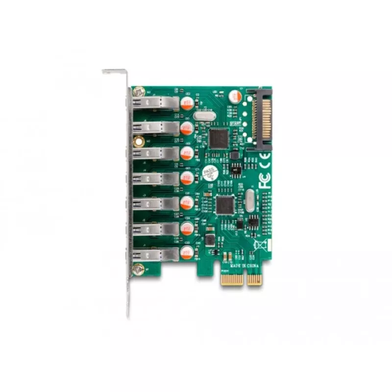 Karta DeLOCK PCI Express x1 na 7 zewnętrznych portów USB 5 Gb/s typu A żeńskie