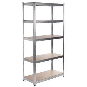Regał magazynowy GreenBlue GB378 metal ocynkowany 5 półek, stal cynkowana, 900×400 mm, maks. 75 kg na półkę
