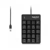 Klawiatura numeryczna DeLOCK 12108 USB Czarna 19 klawiszy Kabel 1,6 m