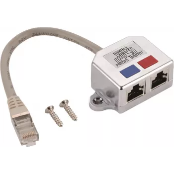 Adapter helos T-Adapter Cat 5e ISDN 0.15 m — helos 263835