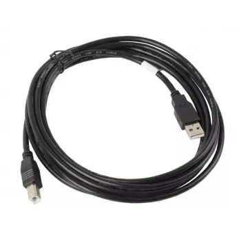 Lanberg CA-USBA-10CC-0030-BK Kabel USB 3 m USB 2.0 USB B Czarny (CA-USBA-10CC-0030-BK)