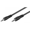 Wentronic Goobay Przewód połączeniowy jack 3,5 mm, czarny, 2,5 m - wtyk jack 3,5 mm (3-pin, stereo) > wtyk jack 3,5 mm (3-pin, stereo) (50449)