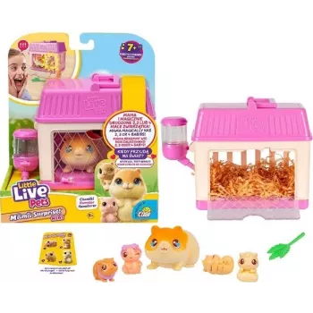 Interaktywna zabawka Cobi Little Live Pets Mama Surprise Mini Chomik MO-26626, mała figurka kolekcjonerska