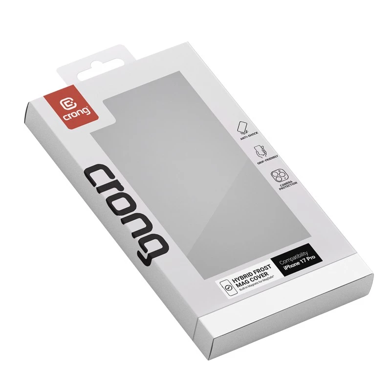Etui Crong MagSafe dla iPhone 17 Pro — hybrydowe czarne