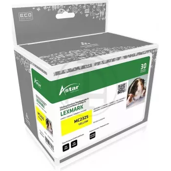 ASTAR AS20343 ASTAR LEXMARK C232HY0 MC Toner - yellow HC rebuilt 2300Seiten (AS20343)