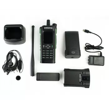 Radiotelefon ręczny Baofeng DM-32E — VHF 144–146 MHz, UHF 430–440 MHz, ODBIORNIK LOTNICZY 108–136 MHz, 2200 mAh, DMR/FM, GPS+APRS
