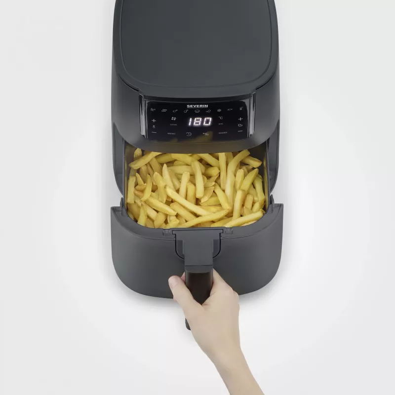Frytkownica beztłuszczowa SEVERIN FR 2461 — pojemność 4 l, czarna
