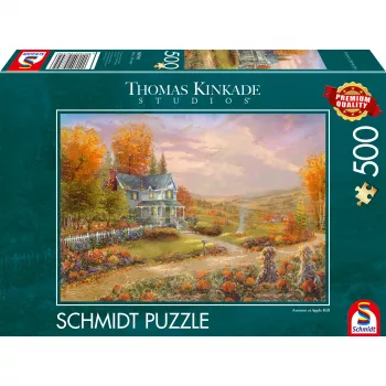 Thomas Kinkade Studios: Herbst in Apple Hill, Puzzle 500 elementów
