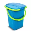 GreenBlue GB320BL Przenośna toaleta turystyczna z wiadrem, siedziskiem, uchwytem i pokrywą — wytrzymała, stabilna, 19 l