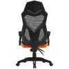 Fotel gamingowy CANYON Wave MCH02 — oparcie z siatki, ergonomiczny design, czarny/pomarańczowy