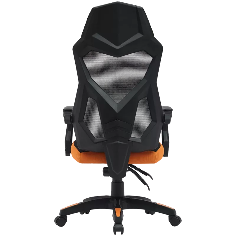 Fotel gamingowy CANYON Wave MCH02 — oparcie z siatki, ergonomiczny design, czarny/pomarańczowy