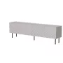 Szafka RTV Cama LUCCA 4D 200x40x59 cm, wykończenie cashmere, blat z szarej płyty wiórowej