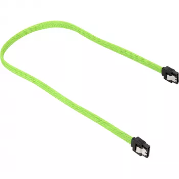 Kabel SATA Sharkoon SATA 3 0.3m 7-pin Czarny Zielony