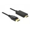 Kabel wideo adapter DeLOCK 85318 DisplayPort na HDMI 3m Czarny
