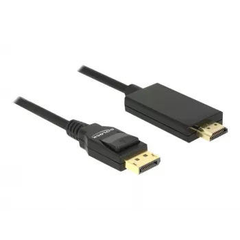 Kabel wideo adapter DeLOCK 85318 DisplayPort na HDMI 3m Czarny
