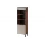 Cama 3 ALMERA Regał 60x42x185 orzech/kaszmir
