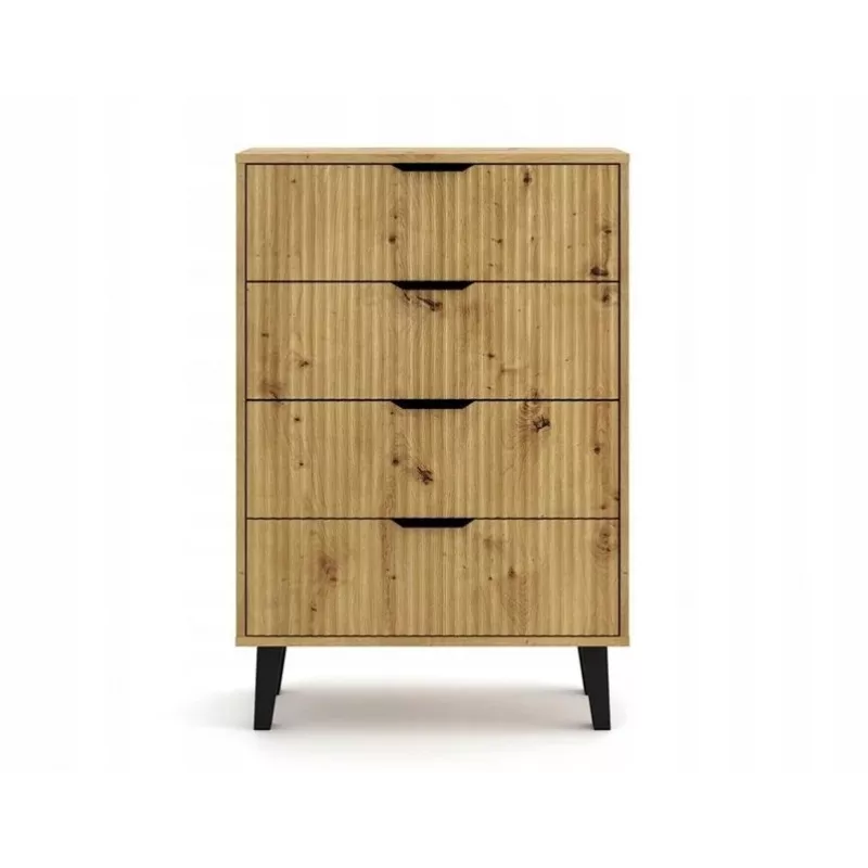 SCANDI 4S cienki dąb ARTISAN komoda
