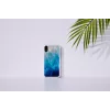 Etui na smartfon iKins do iPhone XR — zewnętrzna część w kolorze błękitnego jeziora, wewnętrzna czarna