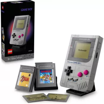 Zestaw konstrukcyjny LEGO Retro Design Game Boy 72046 – szczegółowa replika modelu, stojak ekspozycyjny