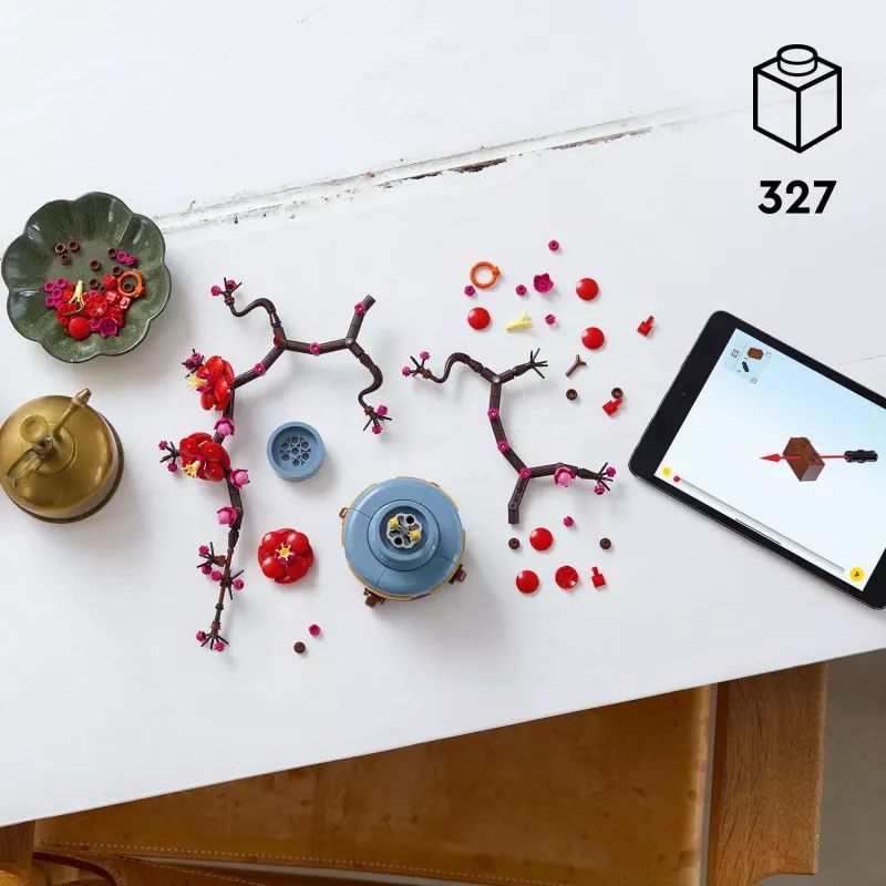 LEGO Icons Dekoracyjny Zestaw Kwiat Śliwy 10369, Wielokolorowy