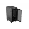 Wolnostojąca szafa rack LANBERG FF01-6824-23BL 24U 600×800 mm IP20 Czarna