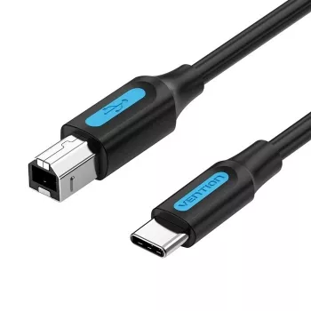 Kabel USB-C do USB 2.0 typu B Vention CQUBH — 2 m, czarny, 480 Mbps, 2 A