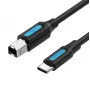 Kabel USB-C do USB 2.0 typu B Vention CQUBH — 2 m, czarny, 480 Mbps, 2 A