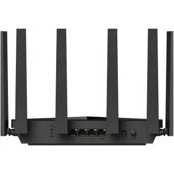 Router stołowy Cudy WR11000 — Trójpasmowy 2,4/5/6 GHz, Wi‑Fi 7, 4× LAN 2,5 Gigabit, 5765 Mb/s na paśmie 6 GHz, 512 MB RAM