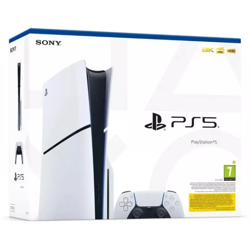 Konsola do gier Sony PlayStation 5 E Chassis Standard Disc edition — 1 TB SSD, AMD Ryzen Zen 2 3,5 GHz, 16 GB, GDDR6, Bluetooth 5.1, Wi‑Fi, Gigabit Ethernet
