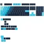 Keycaps GLORIOUS GPBT Gradient Celestial Ice — układ ANSI, zestaw klawiszy PBT z nanoszeniem sublimacyjnym
