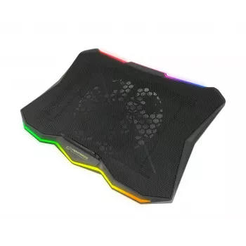 Laptop cooling pad ESPERANZA EGC110 for 17 inch (43.2 cm), 1 fan 18 cm, 800 RPM, 63 CFM, USB 2.0, Czarny