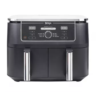 Frytkownica Ninja AF400EU Double 9,5 L Wolnostojąca 2470 W Frytkownica beztłuszczowa Czarna