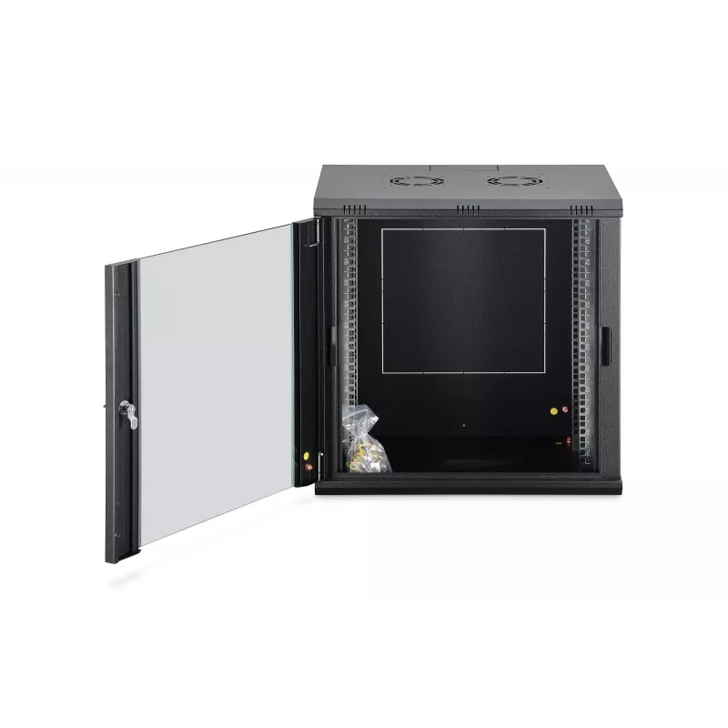 Szafa rackowa naścienna DIGITUS Dynamic-N 12U, 600x450 mm (SxG), IP20, zamek na klucz, niezmontowana
