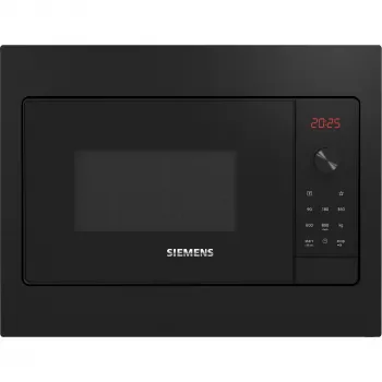 Kuchenka mikrofalowa Siemens iQ300 BF523LMB3 Czarna, stal nierdzewna Solo do zabudowy 20 l 800 W