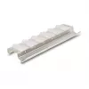 Uchwyt keystone 12-portowy uchylny do montażu w szafie 10-calowej i 19-calowej/na ścianie, DELOCK 67040, metal/tworzywo, srebrny, 77×222×27 mm