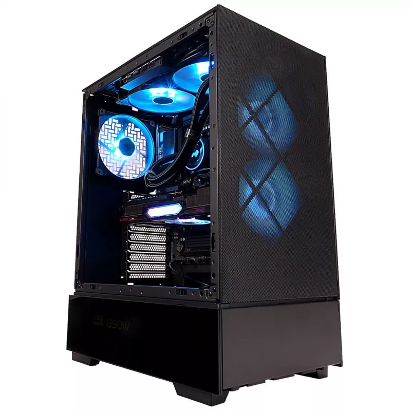 InWin Modfree Base Big-Tower z hartowanego szkła - czarny