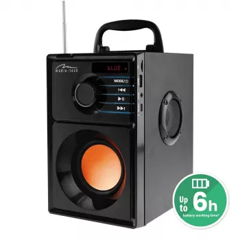 Media-Tech BOOMBOX BT 15 W Przenośny głośnik stereo Czarny