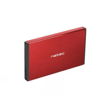 Obudowa zewnętrzna NATEC RHINO GO (USB 3.0, 2.5 inch, czerwona)