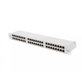 Patch panel LANBERG PPS6-1048-S 48-port 1U 19 cali Cat6 FTP ekranowany
