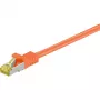 Kabel sieciowy Goobay RJ-45 CAT7 0,25 m pomarańczowy S/FTP