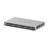 Zarządzalny przełącznik Gigabit Ethernet Netgear GS752TX, 48x RJ-45 10/100/1000, obsługa 10G, 1U do montażu w szafie, szary