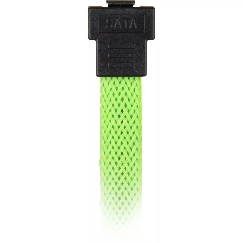 Kabel SATA Sharkoon SATA 3 0,6 m 7-pin Czarny Zielony