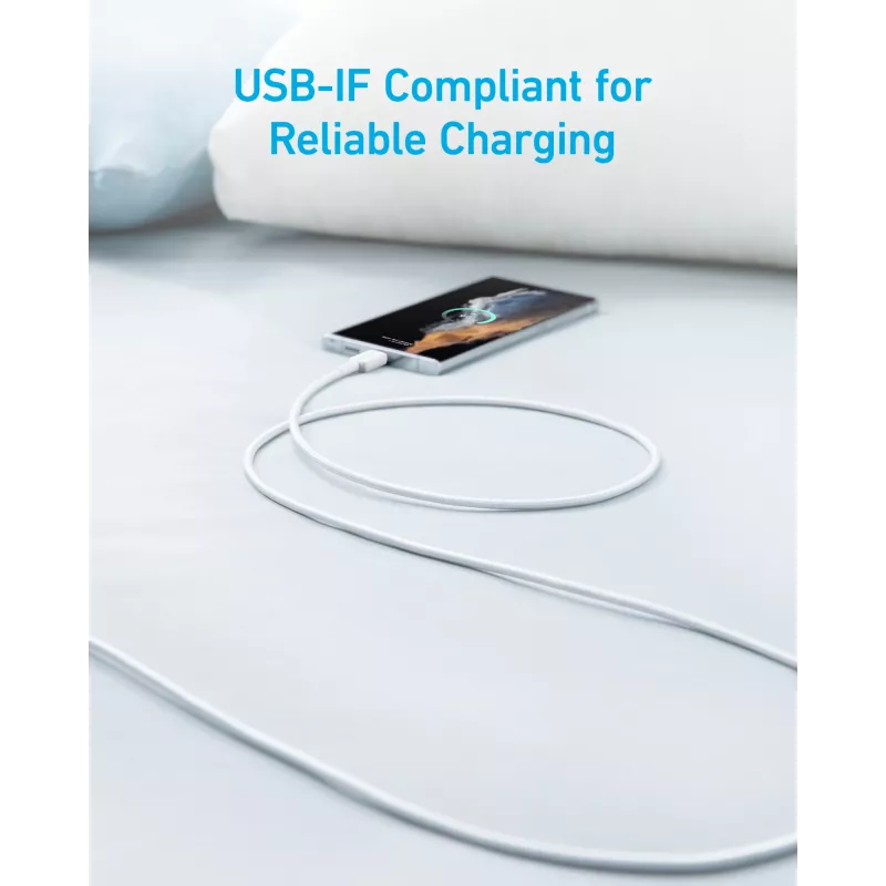 Kabel USB Anker 322 1,8 m USB A USB C Biały