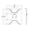 Uchwyt TV LogiLink BP0004 106,7 cm (42 cale) Czarny