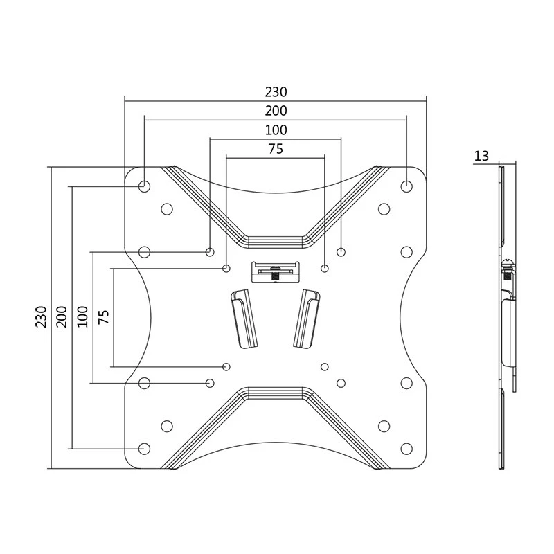 Uchwyt TV LogiLink BP0004 106,7 cm (42 cale) Czarny