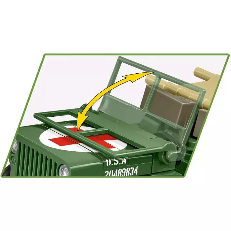 Klocki konstrukcyjne COBI Medical Willys MB 130 elementów 6 lat