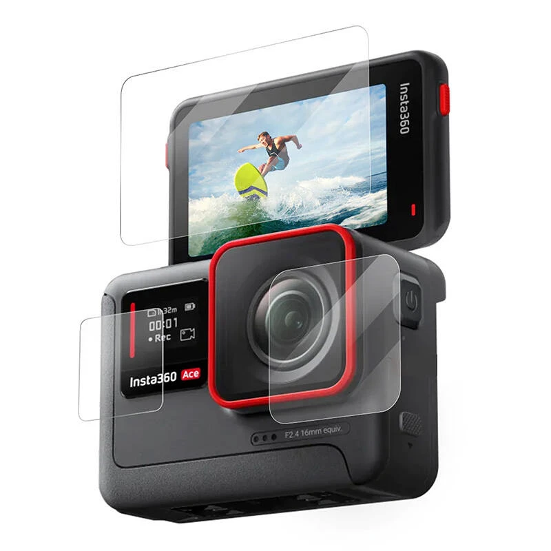 Hartowane szkło ochronne Telesin S6-FLM-02-TIS dla Insta360 Ace Pro Ace — model S6-FLM-02-TIS