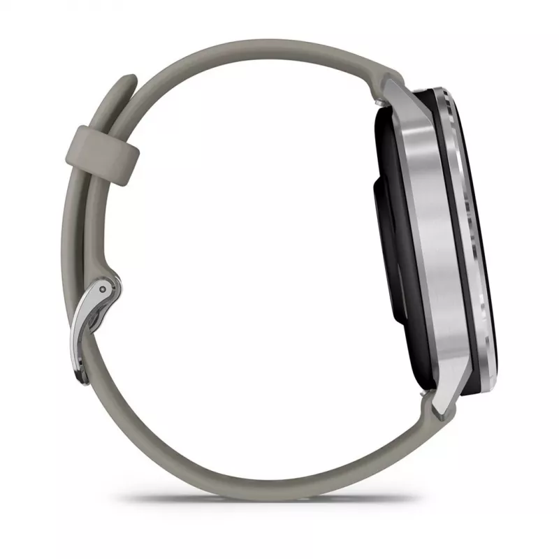 Smartwatch Garmin Venu 4 1.4 cal AMOLED GPS Wi-Fi 45mm Srebrny