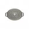 Owalny garnek żeliwny Staub 29 cm, grafitowo-szary