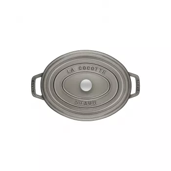 Owalny garnek żeliwny Staub 29 cm, grafitowo-szary